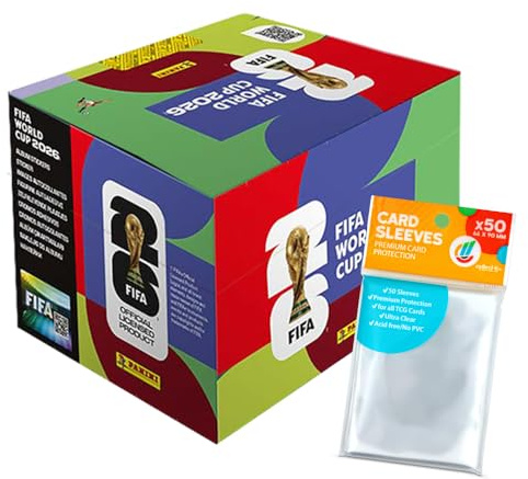 WM 2026 Sticker - 1 Display (100 Tüten) + Exklusive Collect-it Hüllen (Eigenmarke Bundle)