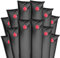 Robelle 3810-20-BLK-12 Premium 20g. Single-Chamber 10-Foot Winter Water Tube for Swimming Pool Covers, 12-Pack, Black