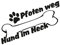 Plott Aufkleber Pfoten Weg Hund Im Heck Sticker Dog Love Tuning Tierliebe