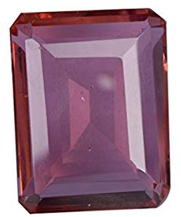 REAL-GEMS Farbwechsel Alexandrit Lose Edelstein 125,00 Ct Emerald Cut Farbwechsel Alexandrit Stein für Anhänger, Halskette
