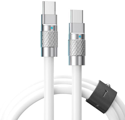 100W Cable USB C a USB C Cable para iPhones 15, 15 Pro, 16. Cable tipo C para MacBook, MacBook Pro Transferencia de datos. Compatible con Iphones, Mac, Galaxy Android, Apple CarPlay, Android Auto