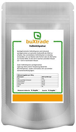 1 kg | Vollmilchpulver | sprühgetrocknet | Backen | Milchpulver