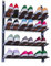Knight Over The Door Shoe Storage Organiser | 4Tier Hanging Shoe Rack Holds 12 Pairs | Space-Saving Shoe Organiser for Bedroom, Hallway | Foldable Non-Slip Metal(4 Tier)