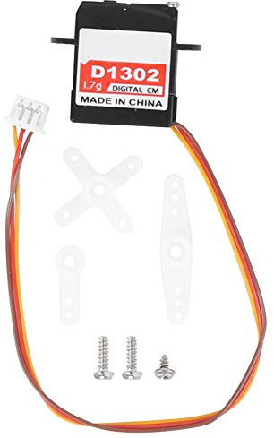 Servo RC, pièces de Rechange de Mise à Niveau RC Servo numérique Mini Portable pour modèle d'avion à voilure Fixe(JS1.25 Plug)