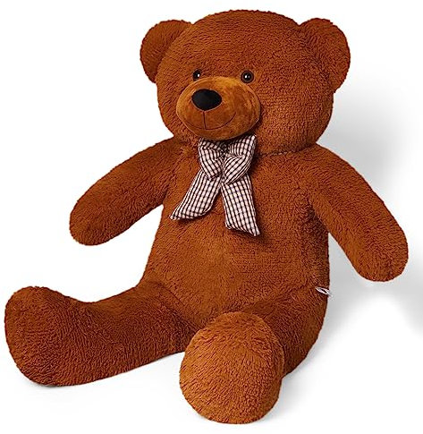 YunNasi Teddybär 100cm XL Riesen Teddy Stofftier Geschenke für Freundin (100cm, Dunkelbraun)