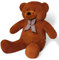 YunNasi Nounours Géant Ours en Peluche pour Enfants Doux Ours Jouet Grand XL (100cm, Marron foncé)