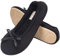 EverFoams Women's Ballerina Slippers Lightweight Comfy Memory Foam House Shoes with Stretchable Heel Design Black 7/8 UK