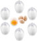6 Pièces Pocheuse Oeuf Easy Egg Cooker pocheuses à œufs en Plastique Cuit Oeuf Micro Onde Poêle pour Micro OndesAntiadhésive Réutilisables avec Couvercle pour Cuisiner des Œufs Pochés Parfaits SansBPA