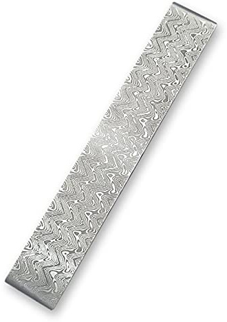 Sunydog Acier damas billette en acier à motifs coupe en acier matériaux de forgeage d'embryons trempés lissés pour Cutter bricolage matériel polyvalent