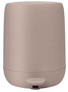 Blomus -SONO- Treteimer mit Soft Close, Abfalleimer, Kosmetikeimer, Mülleimer mit Pedal, sanfte Schließung, Farbe Misty Rose, Material Kunststoff, Silikon (H 25,5cm / T 24cm / V 3l I 66381)