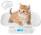Nuscen 15kg Digitale Haustierwaage, Küchenwaage, elektronische Mini-Welpenwaage, mit Maßband, Berechnung mehrerer Einheiten, geeignet für neugeborene Katzen, Hunde, Hamster(15kg)