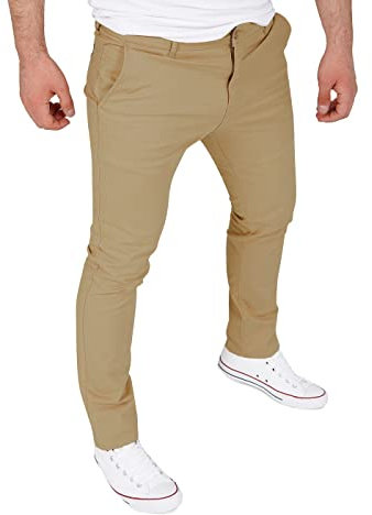 WOTEGA Glenn - Chinohose Golfhose in Beige - Stretch Hose Herren - Chino Männer, Beige (Incense 161010), W31/L30