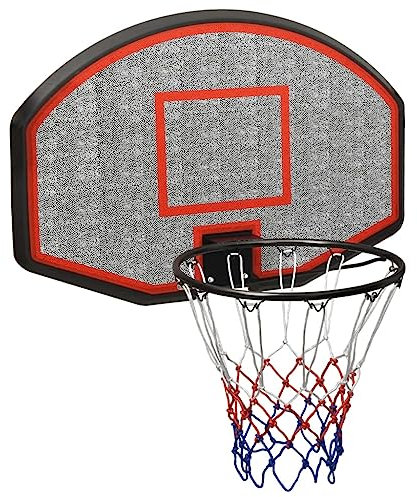 vidaXL Panneau de Basket-Ball Noir 90x60x2 cm Polyéthylène, Panier de Basket-Ball, Panneau arrière