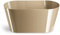 Tymar Doppelter Blumentopf, Kräutertopf, Blumenkübel für Orchidee, Pflanzentopf aus Kunststoff, Moderne, schlanke, Runde Form (Beige doppelt, 27 cm x 12 cm)