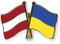 Freundschaftspin pins Österreich-Ukraine Flagge Fahne Anstecker Button Metall NEU Anstecknadel