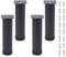 NAKUPENDA Pieds de Meubles 4Pcs Réglables Pieds de Meubles Acier Inoxydable Cabinet Jambe Table Pieds pour Canapé Table Armoires 50mm Diamètre (20cm Hauteur,Noir)