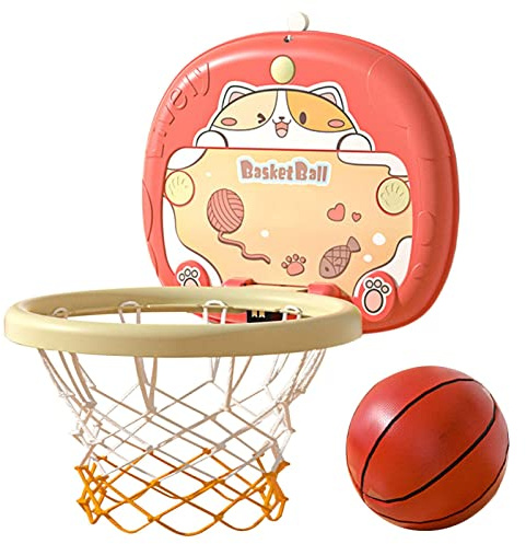 Raxove Basketballkorb mit Saugnapf – Basketballkorb Spielzeug, Basketball, Hoop Toy Dunk Game Wall Mounted für Desktop Toilet Toilet Game Favori Badewanne Badespielzeug
