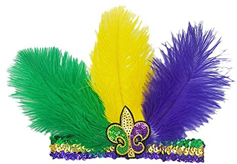 Mode-Accessoires, Haarband, brasilianische Pfauenfeder, Kopfschmuck, Haarschmuck, F1A4 und Halloween, Carni, Kinder für Erwachsene