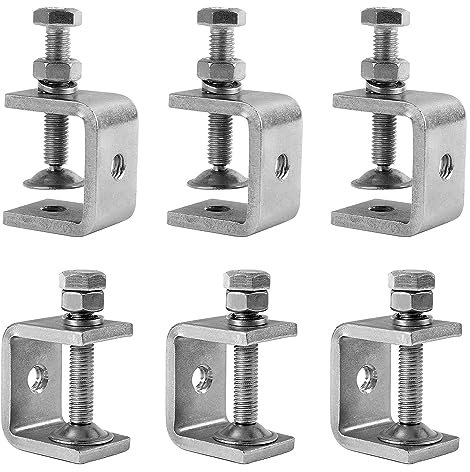 Mini Serre Joint,6pcs Serre-Joints en C,Mini Serre Joint Robuste et Durable, Pince de Support Facile à régler, Mini Serre Joint pour Outil de Menuiserie, Bricolage, Réparation Automobile (Argent)