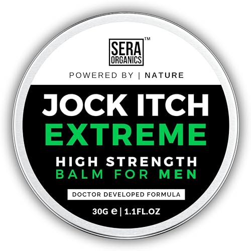 Jock Itch Cream for Men – Antifungal Treatment for Groin, Itching, & Rash | Strong Jock Itch Relief Balm | Natural Antifungal Skin Cream (30ml) – Made in UK