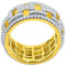 .iced-out. Sterling 925er Silber Ring - CONNECT gold - 9