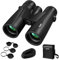 Binoculars12x50 High Power Binoculars for Adults,Compact for Bird Watching with Clear Vision,BAK4, FMC, Waterproof Small Binoculars for Travel Stargazing Hunting Concerts with Carrying Case and Strap