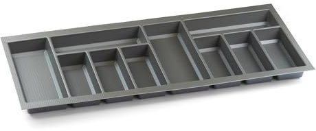 1000mm Basalt Grey Cutlery Tray for Blum Tandembox 422mm x 912mm Storage Compartments Non Slip Texture