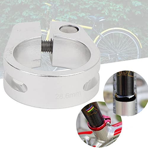 CANSUCC 28,6 Mm Aluminiumlegierung Bolzentyp Auspuff-Fallrohr V-Bandschelle für Fahrrad Schelle 28,6 Pfostenpfosten Fahrrad 1 1 8 Schellen Fahrrad 28,6 Mm Schwarz 25,4 27,2 31,8