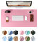 YSAGi Schreibtischunterlage 80x40cm, Premium Leder Mauspad XXL, Rutschfeste Tischunterlage Schreibunterlage, Multifunktionales Office Mousepad Schreibtisch Zubehör für Büro & Homeoffice (Pink)