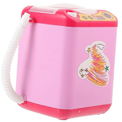 Didiseaon Mini limpiador eléctrico de brochas de maquillaje. limpiador automático de brochas de maquillaje limpiador de esponja de maquillaje brocha de maquillaje lavadora de cepillos chica