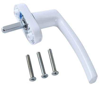 Fenstergriff Universal Türgriff Weiße Aluminiumlegierungsfenster-Griff-Sperren Schlüsselverriegelung Doppelverglasungstür drehen Hoppe Fenstergriff