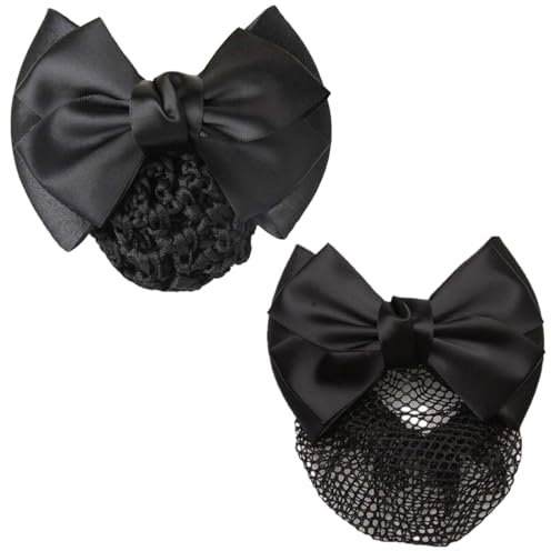 EIHI 2 Stück haarnetz dutt, duttnetz, dutt spange, hair net, mesh-haarnetz, für Gymnastik Rhythmische Sportgymnastik Ballett Reiten Eiskunstlauf Tanz Knotennetz