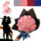 XiChiu Bouquet de roses artificielles à paillettes, bouquet de roses artificielles à paillettes, bouquet de roses artificielles brillantes, cadeau d'amour, bouquet de bricolage cadeau de