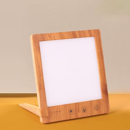 LOGT Tageslichtlampe 10000 Lux LED Lichttherapielampe Simuliertes Sonnenlicht lichttherapie Lampen Dimmen und Touch Control Tageslichtleuchte Lichtdusche UV Free mit Timer Einstellungen