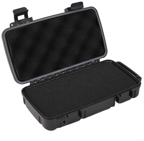 Feeshoppher Waterproof Protective Hard Case - Shockproof Storage Box with Customizable Foam Insert and Dual Padlock Holes for Pistol, Drone Equipment (WL604#)