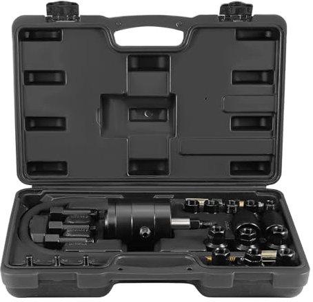 WiMas 21PCS Diesel Einspritzdüsen Abzieher Pneumatischer Einspritzdüsen Abzieher mit Adapter Diesel-Einspritzdüsen Werkzeug Druckluft Einspritzdüsen Ausziehwerkzeug für Diesel Motoren