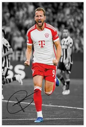 GBFRE Harry Kane Leinwand-Poster, Wandkunst, Dekordruck, Bild Gemälde für Wohnzimmer, Schlafzimmer, Dekoration, 30 x 45 cm