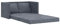 Eleganz Futon Sofa Schlafcouch Dunkelgrau 122x204x55 cm Samt - Bequeme Schlaffunktion für Wohnzimmer & Gastbereich, Platzsparend & Langlebig