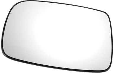 MIRROVIA Espejo Retrovisor Del Lado Izquierdo Del CocheReemplazo De Cristal Con Placa De RespaldoConvexoNo CalefactadoColor Blanco Para Toyota Yaris 1999-2003 Reemplazo de Automóvil