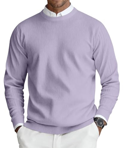 Crew Neck Jumper Mens Sweaters Knitted Pullover Men Soft Sweater Lightweight Classic Jumpers Long Sleeve Sweatshirts