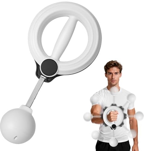 Entrenador de brazos, manivela de mano de 360°, aparato de fitness portátil en casa para tonificación de brazos y entrenamiento de fuerza, ejercitador de brazos para casa, fortalecedor de antebrazos