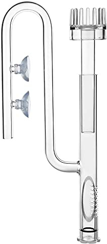 Tsophreniq Glas Lilienrohr Zufluss mit Oberflächenskimmer 360 Grad ermöglicht Wasserfluss aus Allen Richtungen, ohne die Aquarium Skimmer Werkzeuge zu verstopfen Glasrohr