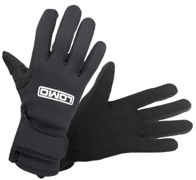 Lomo Gants pour kayak, en néoprène et Amara, Noir , petit