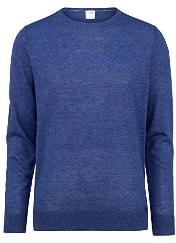 OLYMP Herren Pullover Rundhals Casual.Strick,Plain Jersey,Regular fit,royal 19,XL