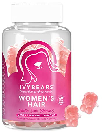 Biotin High Dose & Zinc High Dose - Accelerate Hair Growth with Vitamin B12 High Dose, Folic Acid & Vitamin B Complex High Dose - Gummy Bears for Hair - [KI-Health Advisor ADA] - Vegan