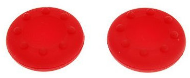 OSTENT 6 x Analog Joystick Tasten Pad Schutzhülle kompatibel für Sony PS4 Wireless Controller - Farbe rot