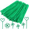 Caydo Pack of 200 Green Pipe Cleaners Craft Flexible Chenille Stems for Kids Craft Projects and Decoration, 12 inches x 6 mm