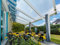 Terrassendach Terrassenüberdachung Carport Komplettset Acrylglas 16/32 Farblos Stegplatten Tiefe:2500mm|Breite:2080mm - Mehrere Maße verfügbar