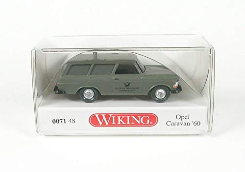Wiking 007148 H0 Opel Rekord 60 Caravan Fernmeldedienst graugrün Spur HO 1:87