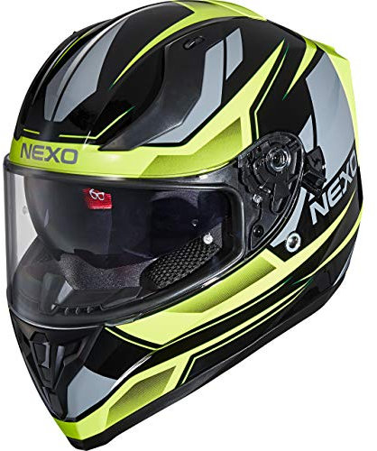 Nexo Integralhelm Sport II – Kratzfeste Visierung – Thermoplast – Belüftung